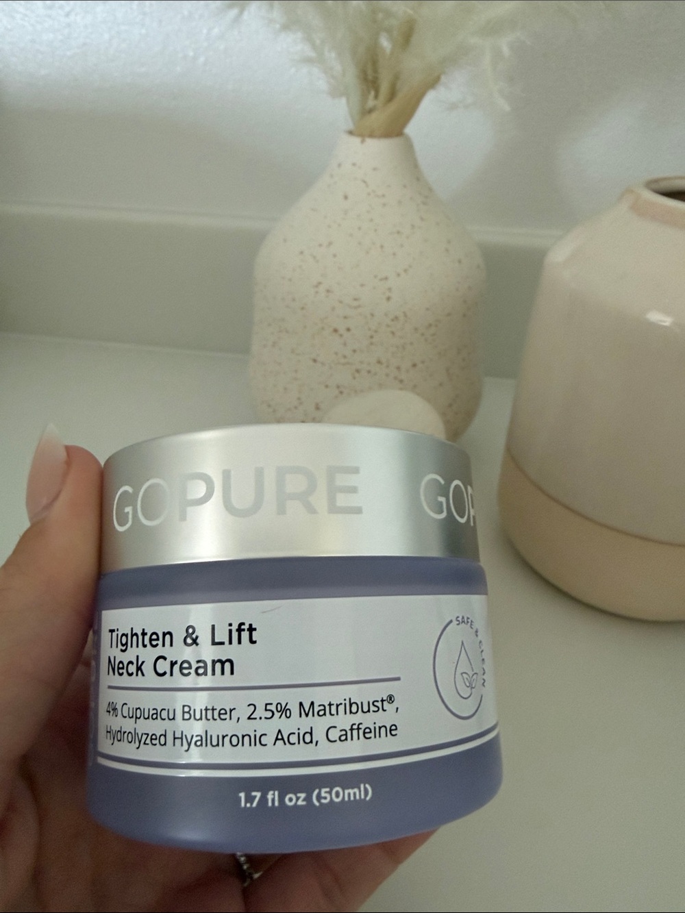 Tighten & Lift Neck Cream - Lavender Jar